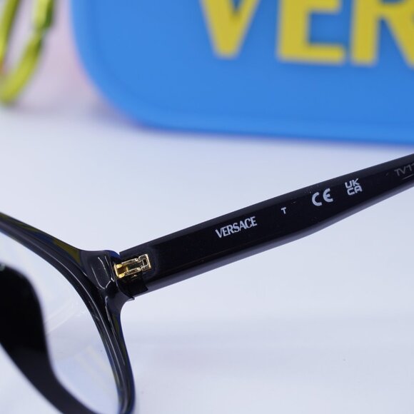 Versace Kids VK3321U GB1 Cat Eye Eyeglasses 48mm - Black - Picture 8 of 10